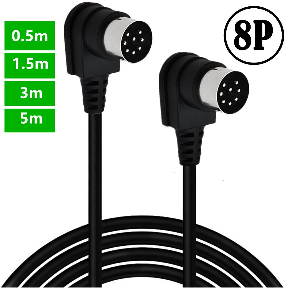 Cavo Audio Per Altoparlante Da Maschio A Maschio Din A 8 Pin Di Grandi Dimensioni Con Angolo Di 90 Gradi Per Bang E Olufsen B & O Powerlink Beolab Pow