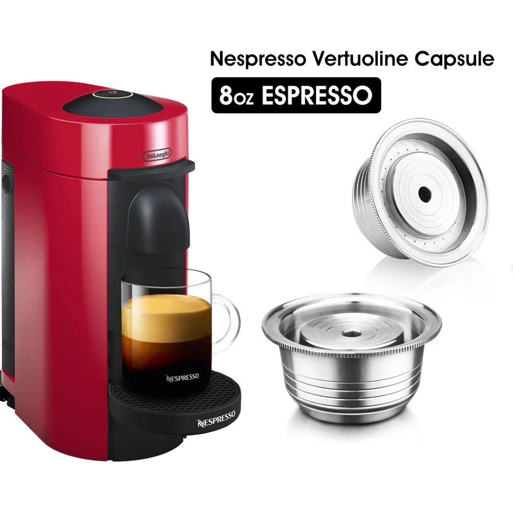 Capsula Riutilizzabile In Acciaio Inossidabile Ricaricabile Compatibile Con Il Filtro Caffè Nespresso Vertuo Pods Per Nespresso Delonghi