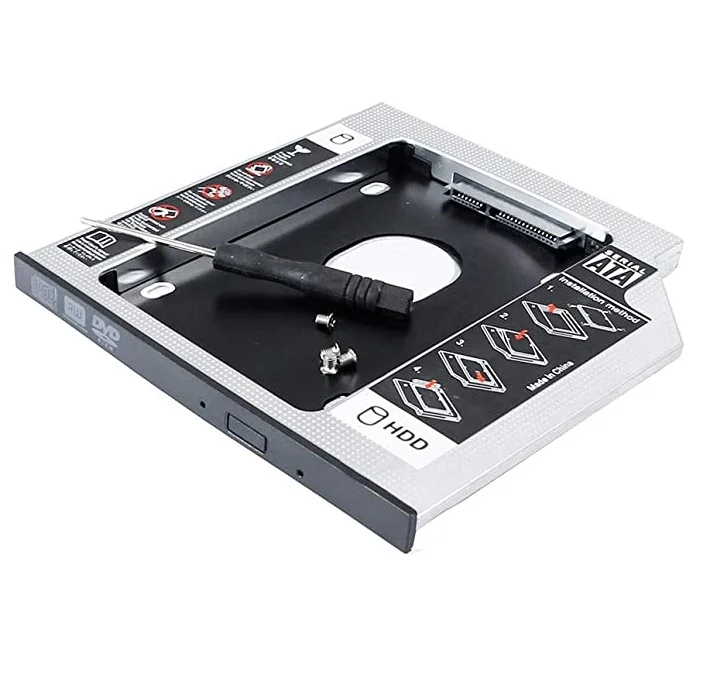12.7Mm 2Nd Box Adapter Caddy Bay Sata Hdd Ssd Case Vassoio A Blu Ray Bd Cd Dvd Rw Rom Disco Rigido Odd Per Asus Acer Toshiba Samsung