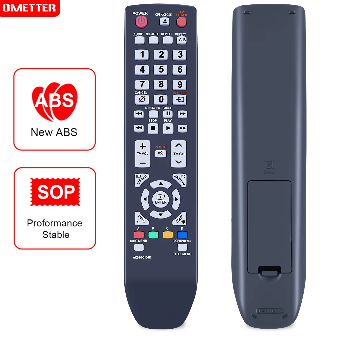 Ak59-00104K Ak5900104K Telecomando Per Samsung Lettore Di Dischi Blu-Ray Dvd Bdp1602 Bd-P4600 Bd-P3600 Bdp3600 Bd-P1590 Bd-P1600