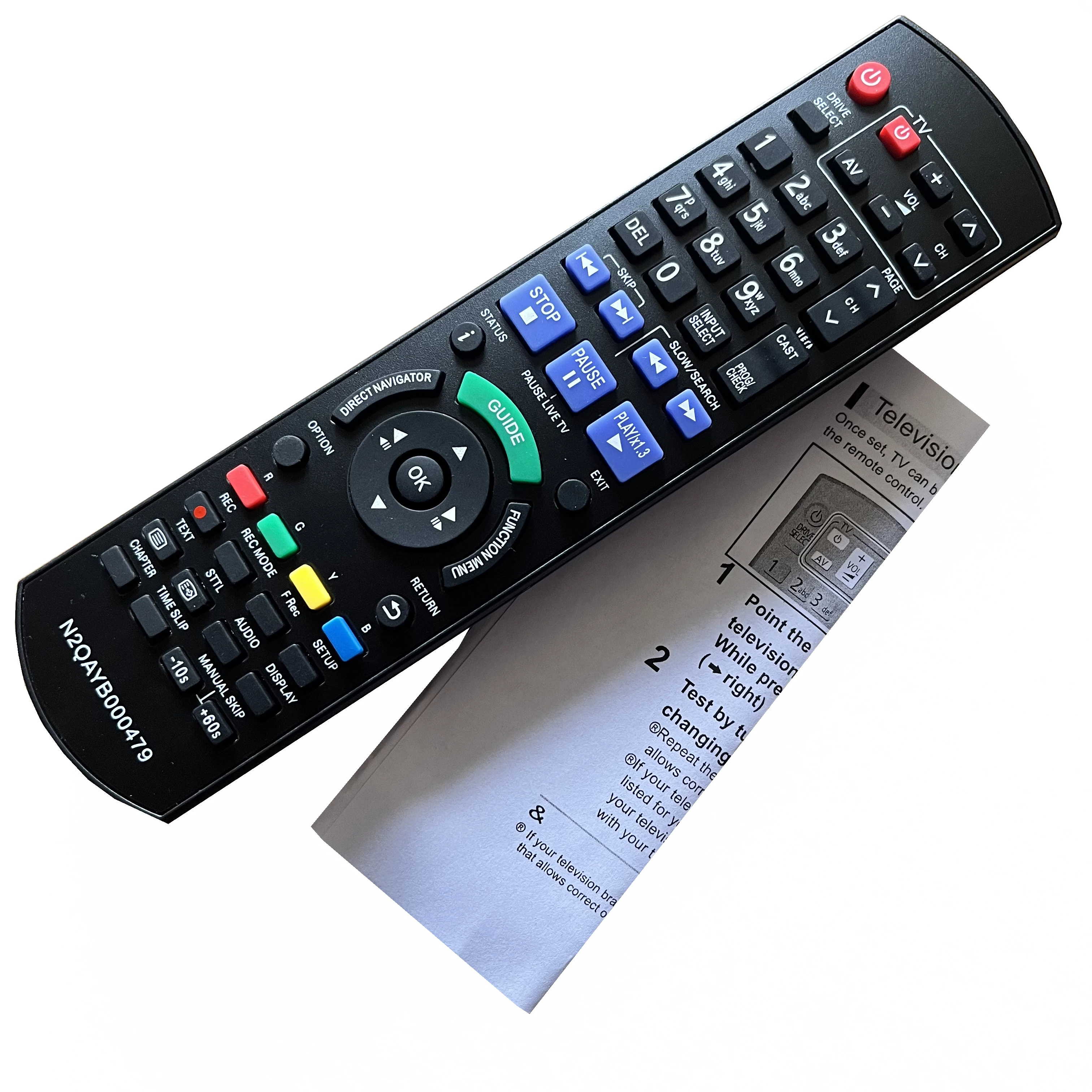 Nuovo Muslimper Panasonic Blu-Ray Disc Recorder Ir6 Telecomando Dmrbw780 Dmr-Xw380 Dmr-Xw385 Dmr-Xw390 Dmr-Xw480