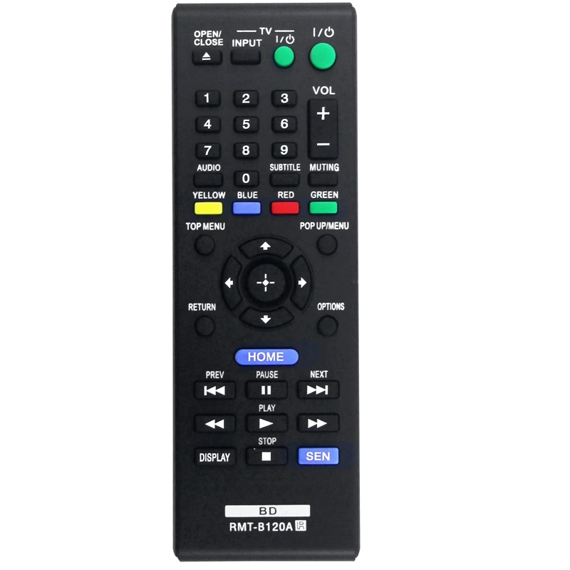 1 Pz Rmt-B120A Telecomando Sostituire Nero Per Sony 3D Blu-Ray Disc Dvd Player Bdp-S5100 Bdp-S1100 Bdp-S3100 Bdp-S190 Bdp-S590