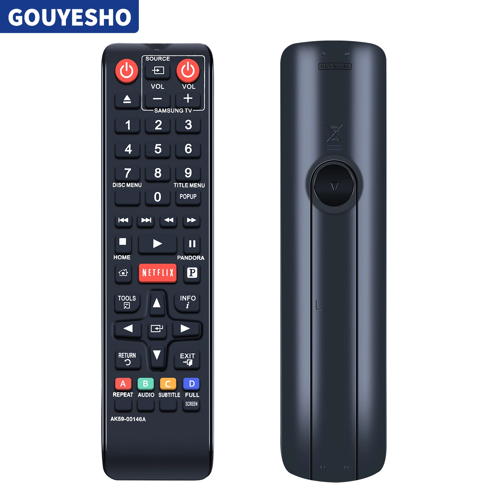 Nuovo Telecomando Ak59-00146A Per Lettore Dvd Blu-Ray Samsung Bd-E5300Za Bd-Em59Cza