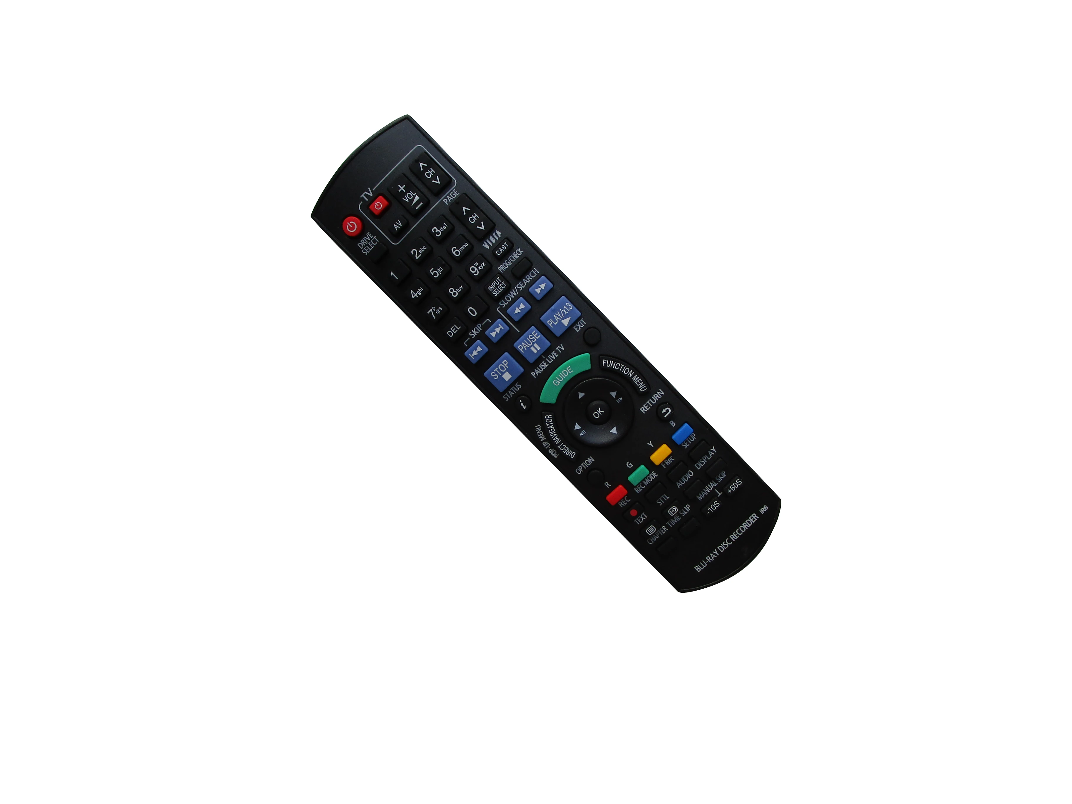 Telecomando Per Panasonic Dmr-Bs780 Dmr-Bs785Eg Dmr-Bct83 N2Qayb000615 Dmr-Pwt530 Dmr-Bw500 Blu-Ray Disc Dvd Lettore Registratore