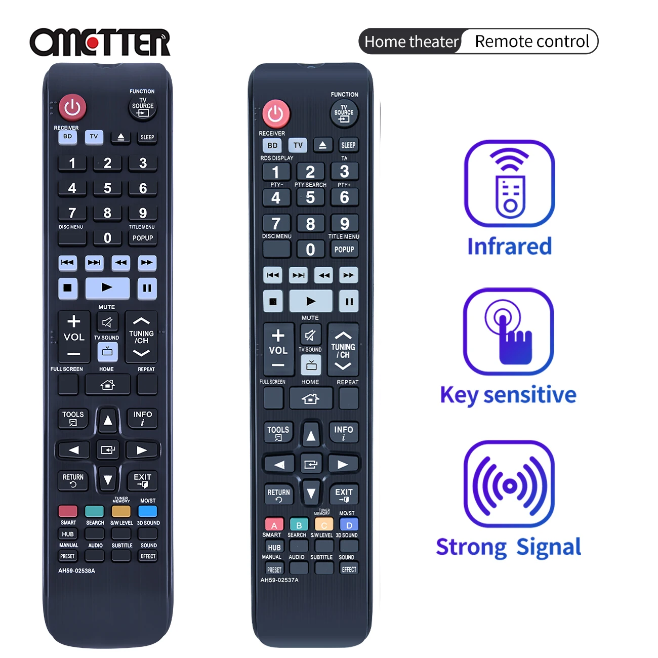 Nuovo Telecomando Ah59-02538A Ah59-02537A Adatto Per Il Sistema Home Theater Blu-Ray Samsung T-F6500W Ht-F5500 Ht-F6500 Ht-F6530