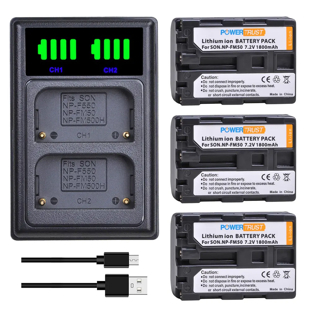 Np-Fm50 Npfm50 Np-Fm30 Li-Ion Batteria E Caricabatterie Per Sony Dvr-Trv340 Cyber Shot F828 Dsc-S30 Dsc-S85 Dsc-S75 Dsc-S50