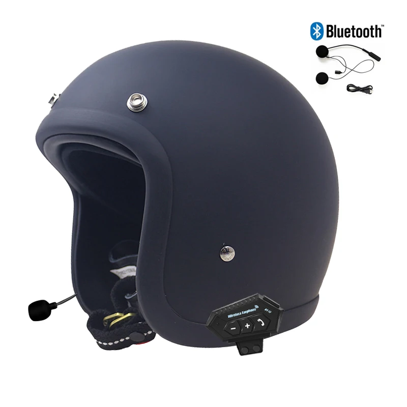 Low Profile Classic Tt & Cocascos Cafe Racer Moto Open Face Casco Chopper Bobber Style Scooter Moto Riding Jet Casco