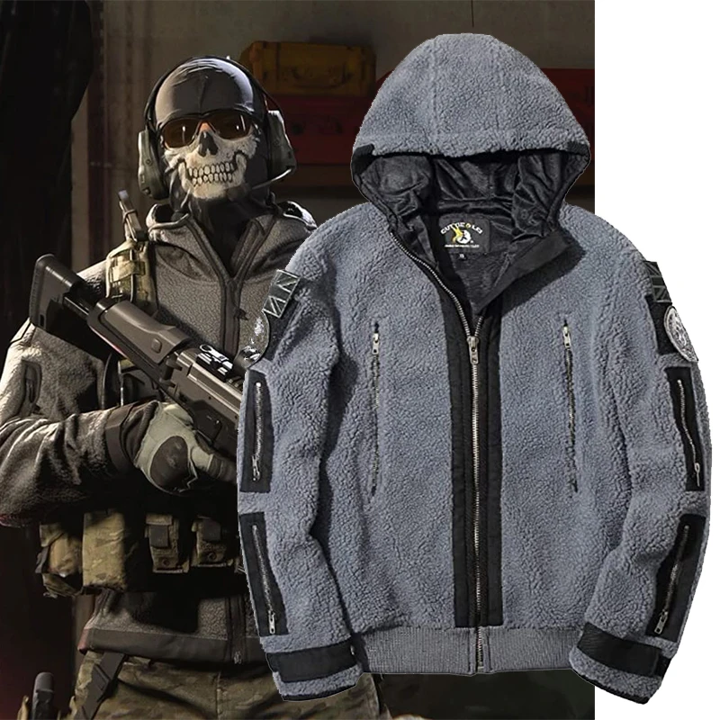 Gioco Per Adulti Unisex Call Of Duty Men Modern Warm 2 Task Force 141 Ghost Coat Cosplay Con Maschera