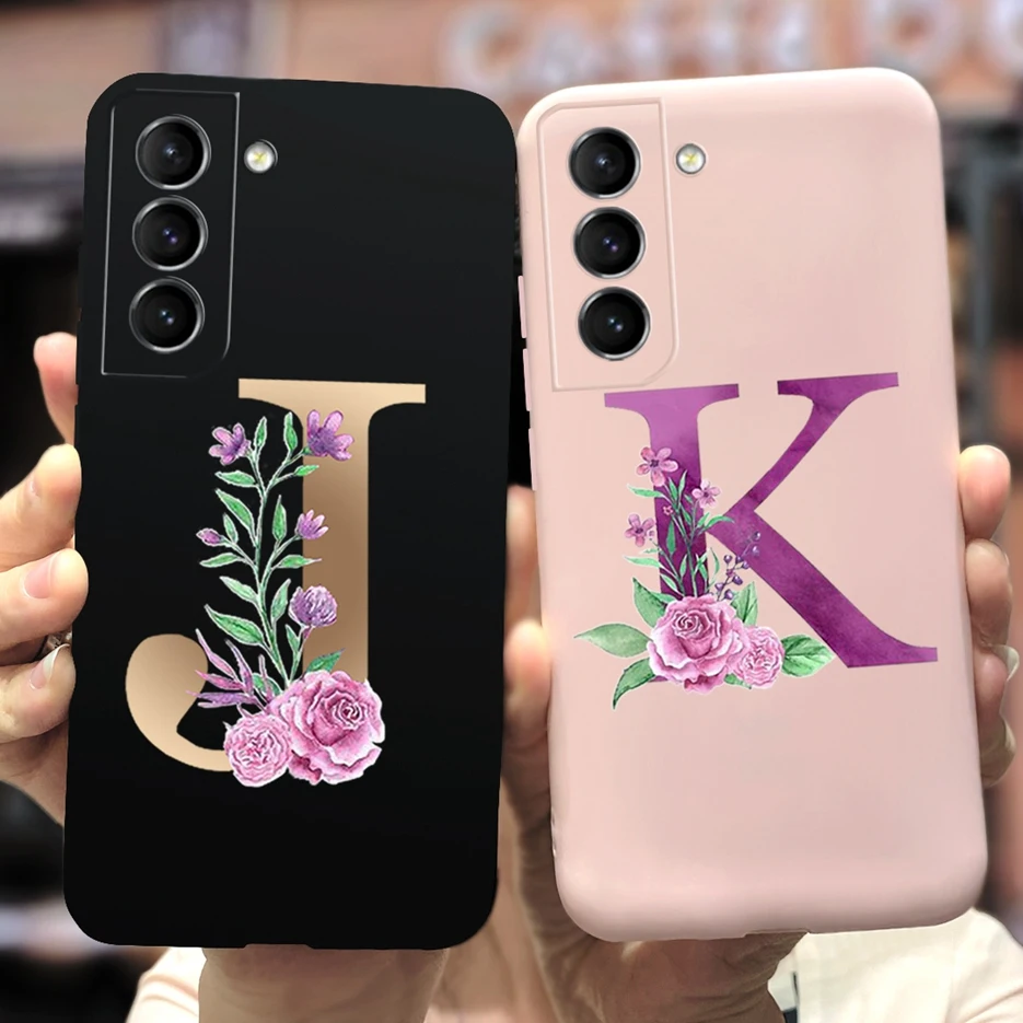 Per Samsung Galaxy S22 Plus Custodia S22 + S22 Custodia Protettiva In Silicone Ultra Morbido 26 Lettere Per Samsung S22 S22 + Galaxy S22 Ultra Fundas