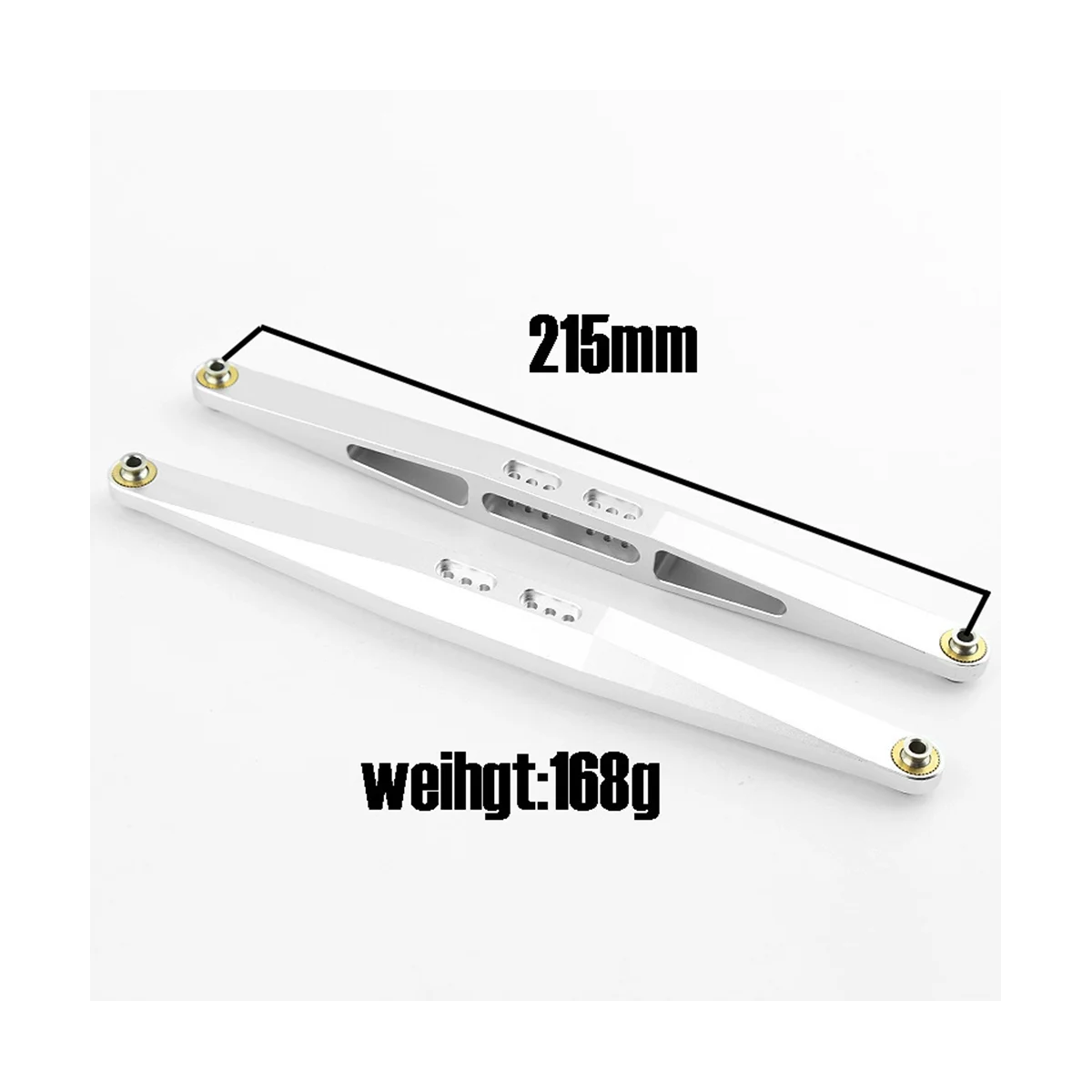 2 Pezzi In Metallo Posteriore Trailing Arms Linkage Per Traxxas Unlimited Desert Racer Udr 1/7 Rc Car Upgrade Parts Accessori, Argento