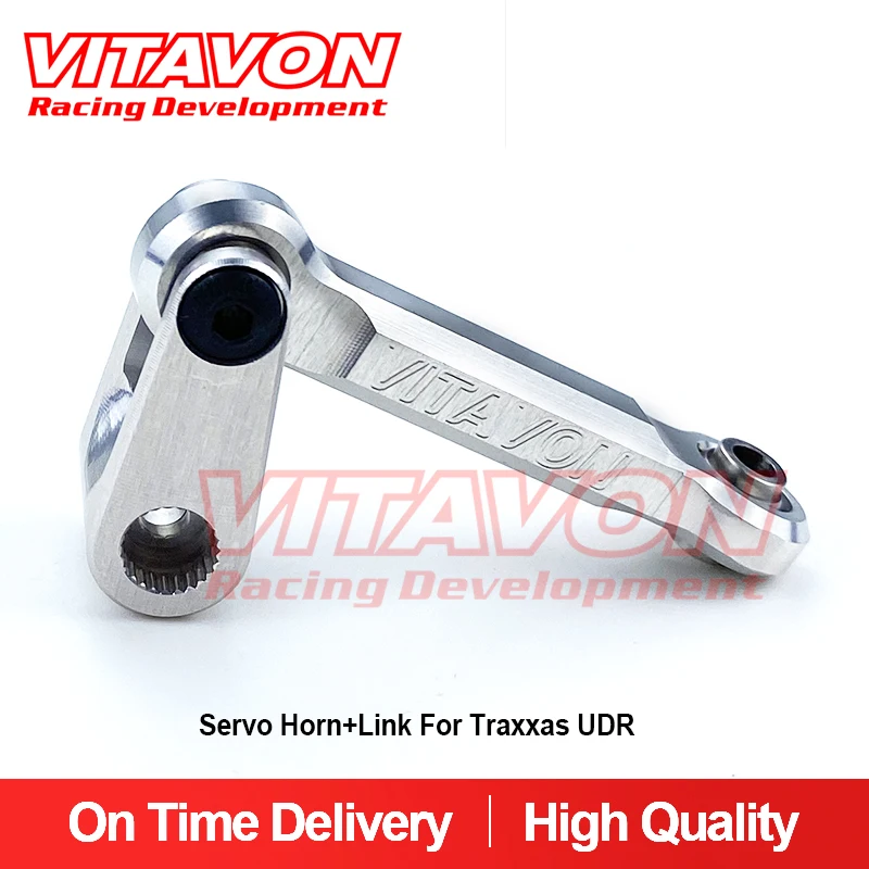 Vitavon Cnc Alu #7075 Servo Horn + Link Per Traxxas Udr Unlimited Desert Racer 1:7