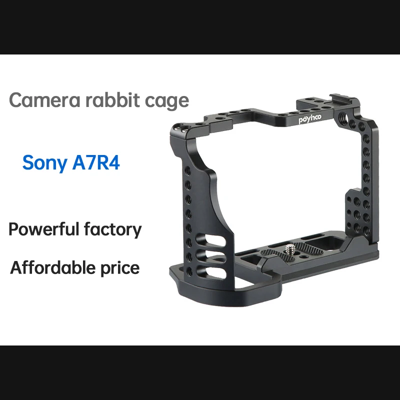 Camera Rabbit Cage With Cold Boots And Hot Boots Metal Fall Proof For Sony Micro Single A7R4-Py-012