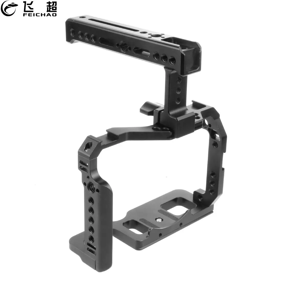 A7S3 A7R4 Telaio Di Raffreddamento Per Impianto Di Perforazione Della Gabbia Della Fotocamera Con Impugnatura Per Binario Nato Attacco Per Pattini Fre