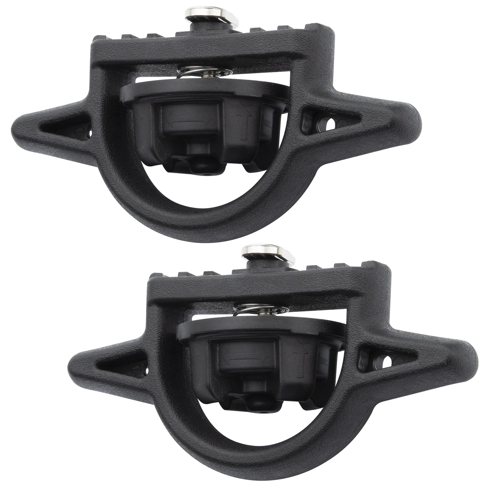 2Pcs Car Tie Down Ancore Bed Cleat Pt278-35112 Per Toyota Tacoma Tundra Jeep Gladiator Ram Rail System Accessori Auto Neri