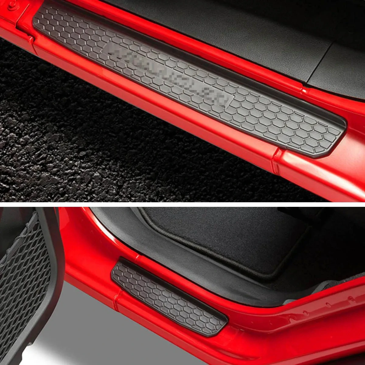 4Pcs Car Door Sill Guard Plate Soglia Protector Running Entry Board Pedal Cover Per Jeep Wrangler Jl 2018-2023 Gladiato Jt