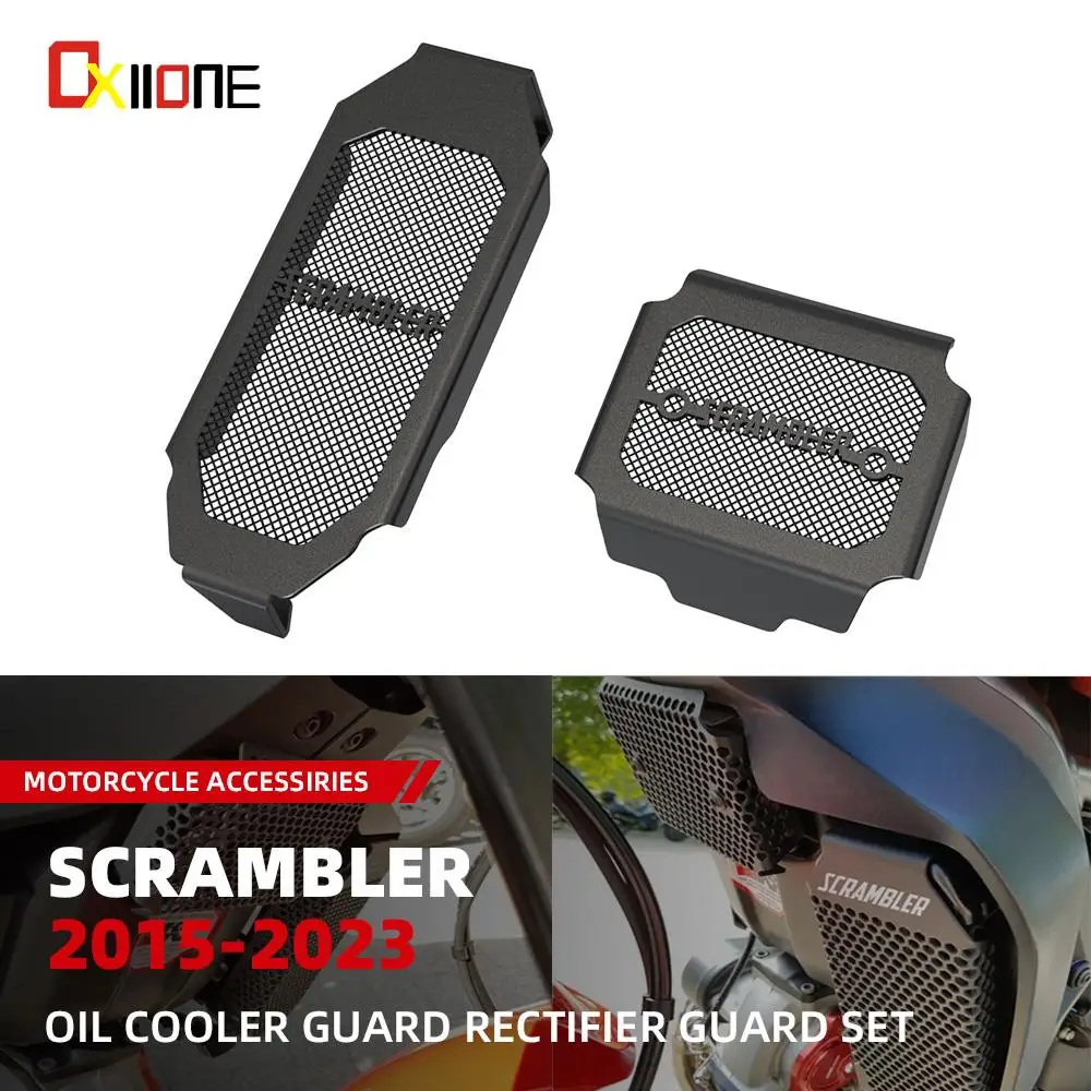 Per Ducati Nightshift Icon Dark Classic Scrambler Desert Sled Fasthouse Raddrizzatore Guard Oil Cooler Guard Griglia Cover Protector