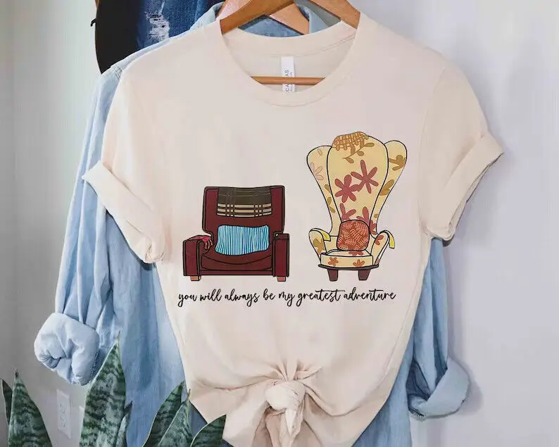 Cute Carl And Ellie Chairs You Will Always My Best T-Shirt Unisex A Maniche Lunghe