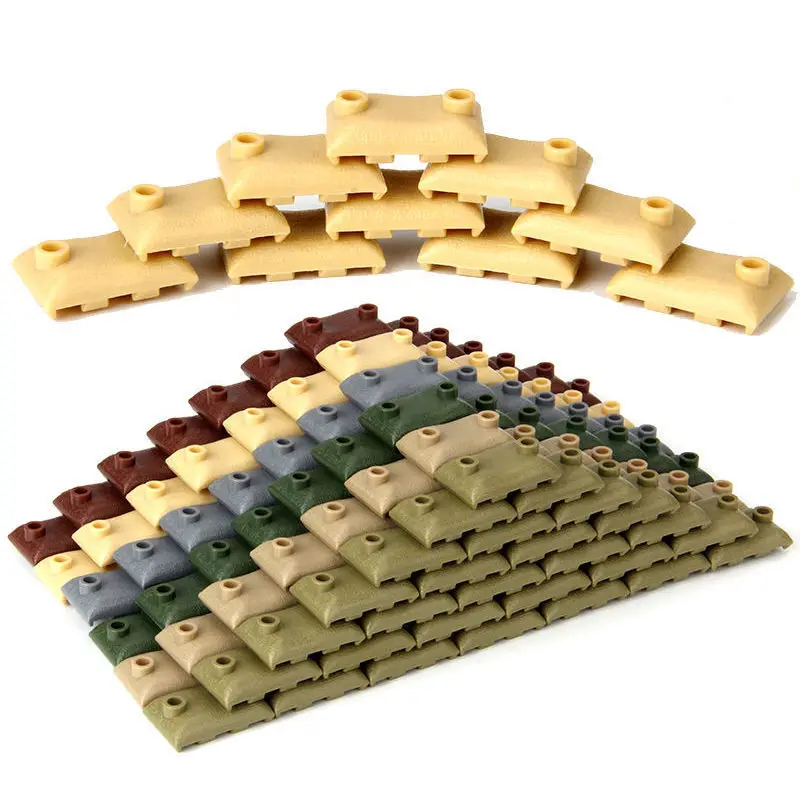 Building Toy Battlefield Bunkers Sandbag Scene Built World War Ii Soldier Toy Accessories Building Blocks