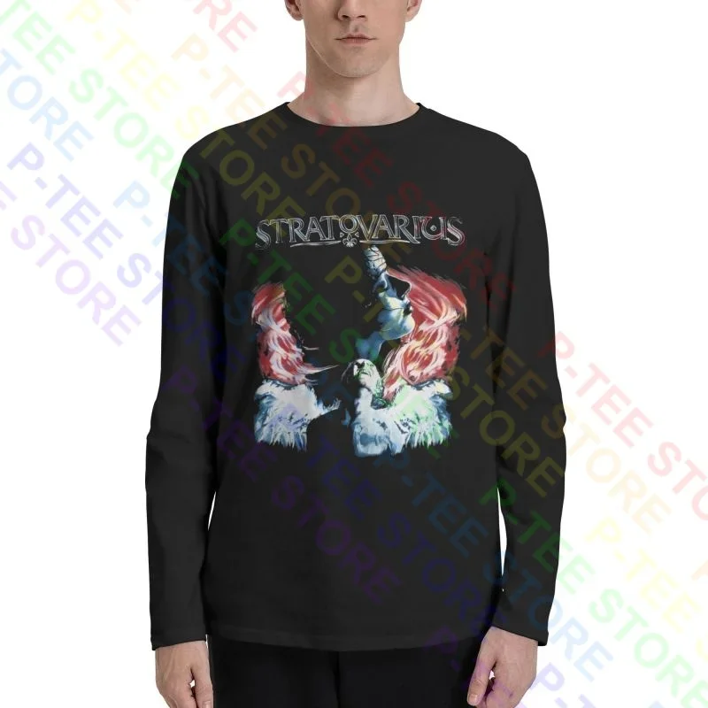 Anni '90 Stratovario. Album Desting 1998 Anno Helloween Hammerfall T-Shirt A Maniche Lunghe T-Shirt Tee Gift Harajuku