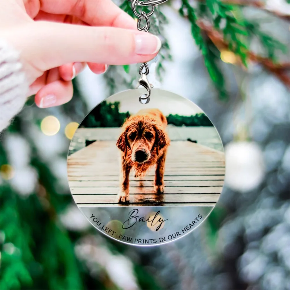 Personalizzato Personalizzato Nome Del Cane Pet Memorial Ornament Gift Foto Personalizzata Pet Cat Lovers Souvenir Album Regalo Di Compleanno