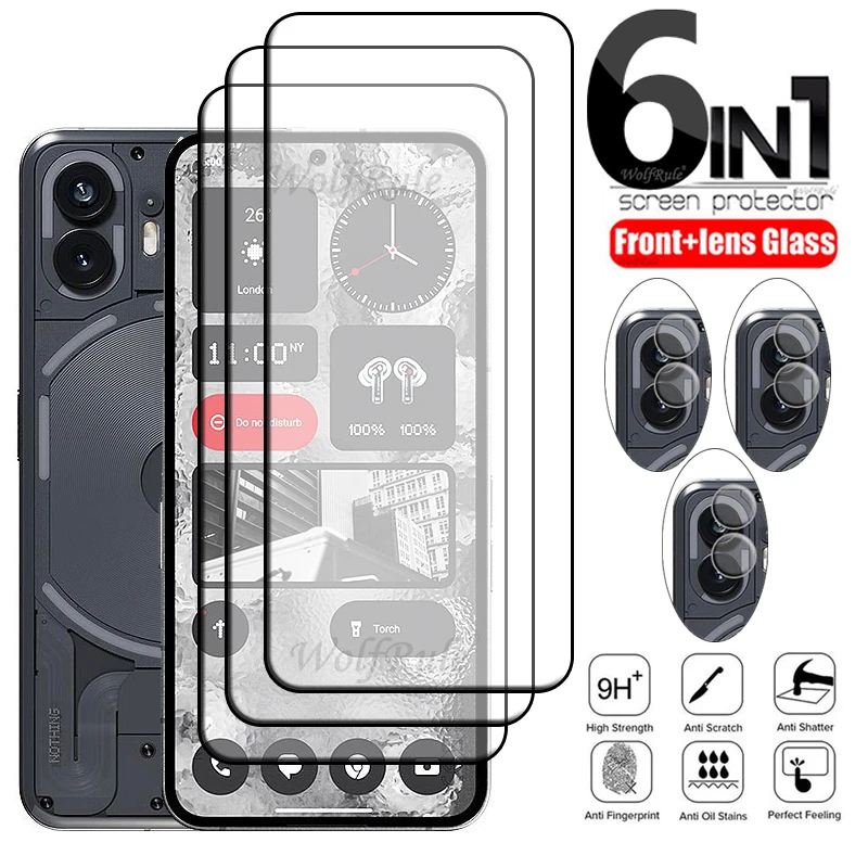 6-In-1 Per Niente Telefono 2 Vetro Per Niente Telefono 2 Proteggi Schermo Intero In Vetro Temperato Niente Telefono 2 1 (1) (2) Lente In Vetro