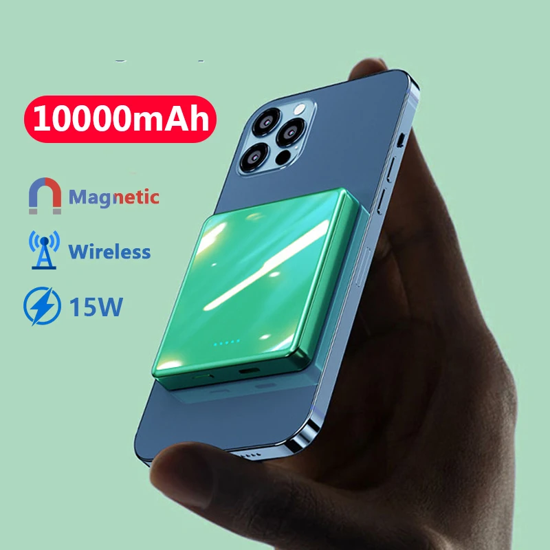 20W 10000Mah Macsafe Power Bank Magnetic Power Bank Batteria Di Ricambio Esterna Per Iphone 15 14 13 12 Pro Max Wireless Power Bank