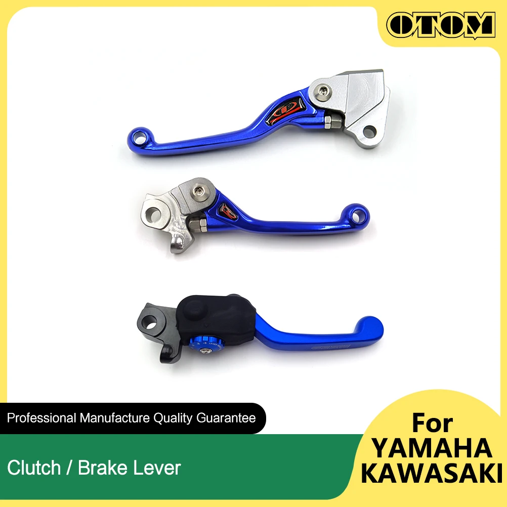 Otom 2022 Leva Freno Moto Leva Frizione Cnc Impugnatura In Alluminio Manubrio Per Yamaha Yzf Wrf Kawasaki Kxf 250 450 Pit Dirt Bikes