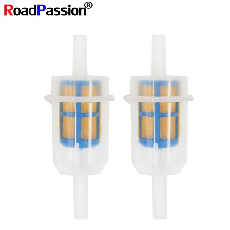 Roadpassion 2/5Pcs 5/16 Inch 8Mm Benzina Benzina Benzina Filtro Olio Per Moto Pit Dirt Bike Atv Utv Quad