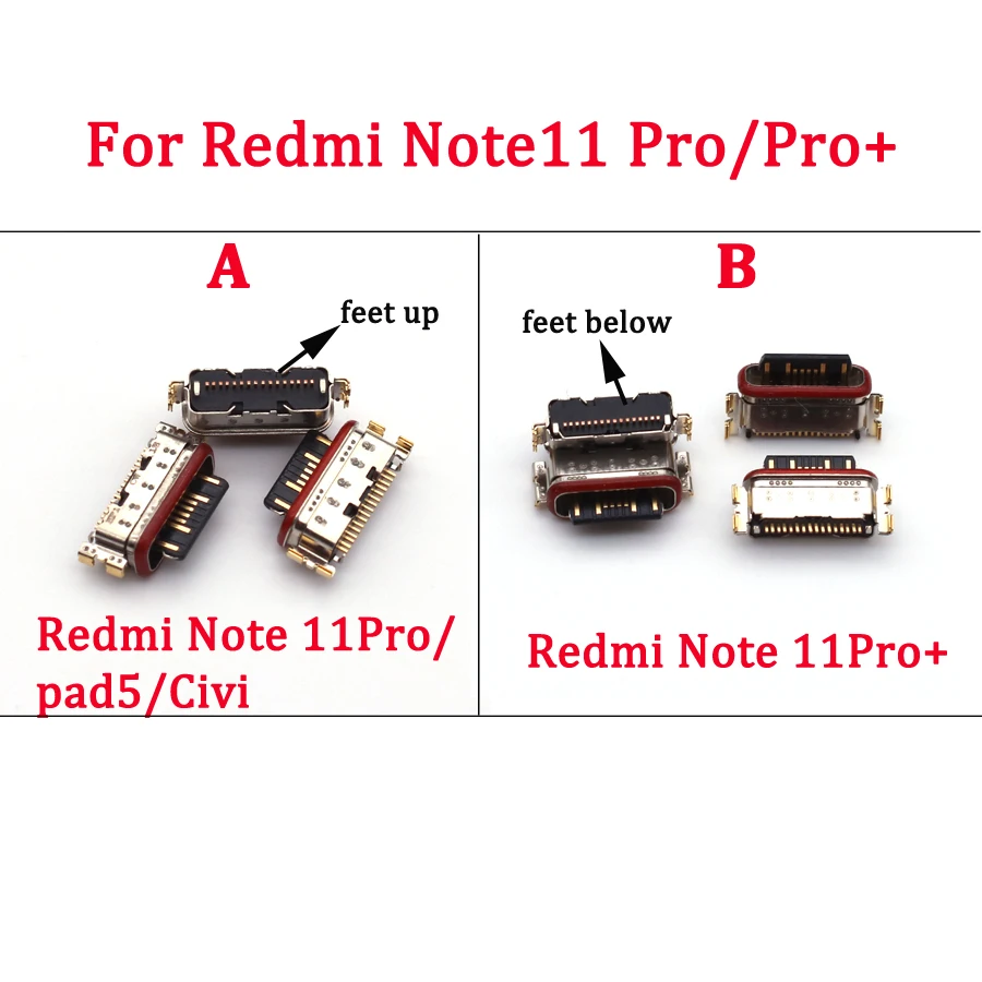 Connettore Per Porta Dock Jack Di Ricarica Usb Per Xiaomi Mi Pad 5/Civi Redmi Note 11 Pro/Note11Pro/Note11 Pro + Presa Di Ricarica