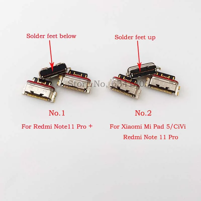 10Pcs Connettore Dock Di Ricarica Usb Presa Jack Di Ricarica Presa Per Xiaomi Mi Pad 5/Civi/Redmi Note 11 Pro/Note11 Pro +