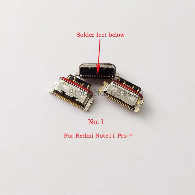 50Pcs Usb Jack Dock Ricarica Presa Per Caricabatterie Connettore Per Porta Per Xiaomi Mi Pad 5/Civi Redmi Note 11 Pro/Note11Pro/Note11 Pro +