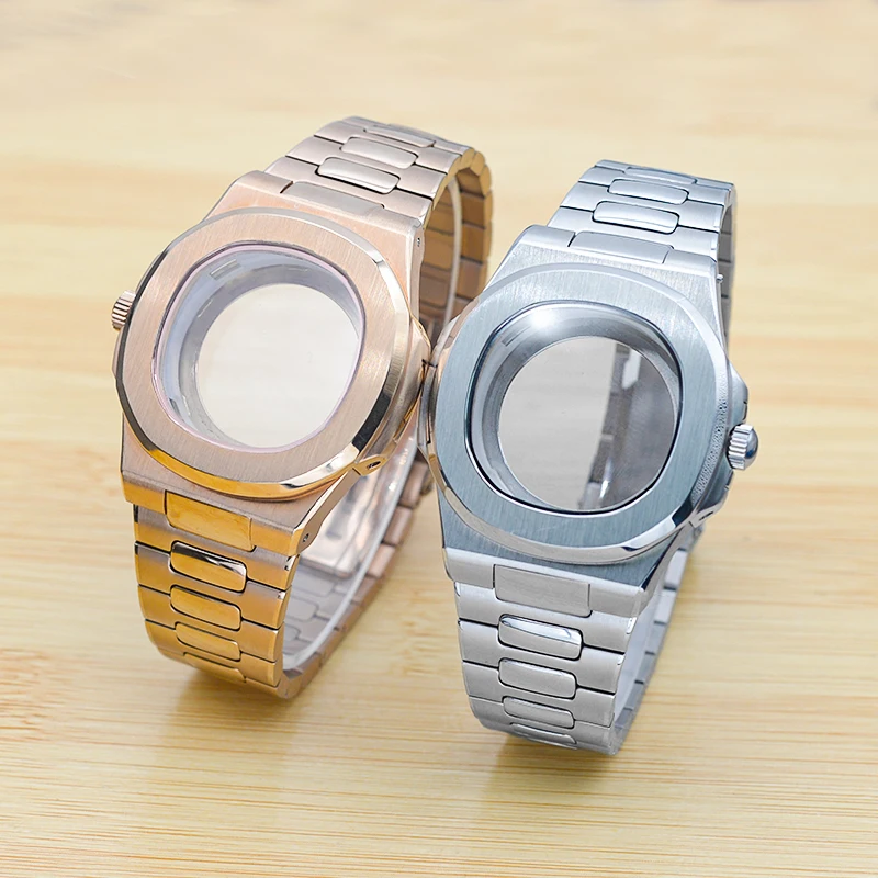42Mm Nautilus Design Watch Fit Seiko Nh35 Nh36 Movimento Cinturino Per Orologio In Acciaio Inossidabile 316L 5 Atm Orologio Da Uomo Impermeabile