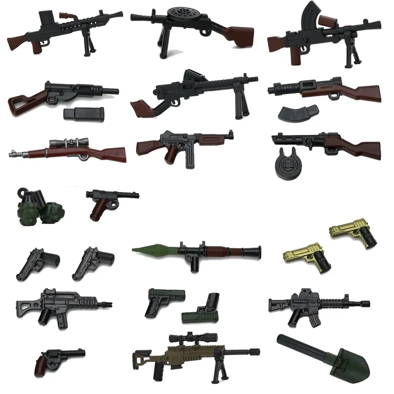 Us Military Helmet Soldier Sniper Moc City Figure Swat Police Building Blocks Playmobil Armi Militari Parti Mattone Mini Giocattoli