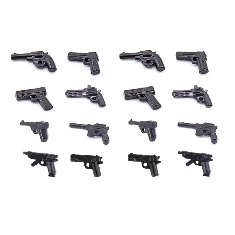 Pistole Ww2 Pistole Armi Dell'Esercito Moc Mini Action Figures No Playmobil City Swat Police Military Building Block Giocattoli In Mattoni Juguetes