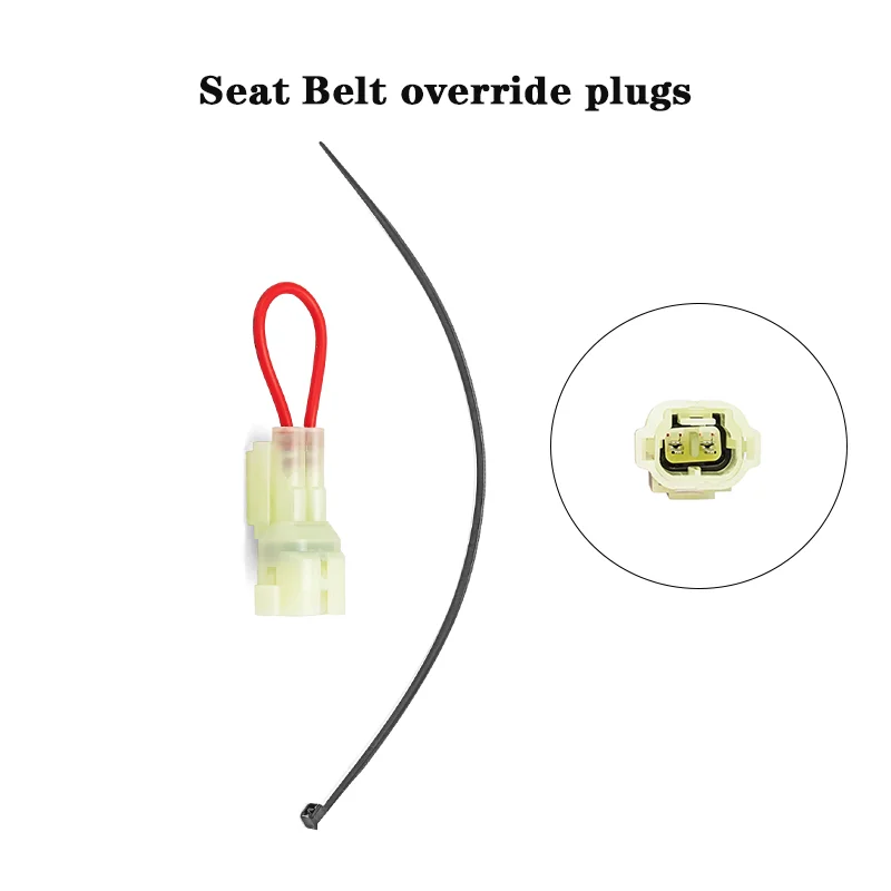 Per 2017 + Honda Pioneer 700 700-4 1000 1000-5 Tappo A Clip Per Cablaggio Con Bypass Della Cintura Di Sicurezza