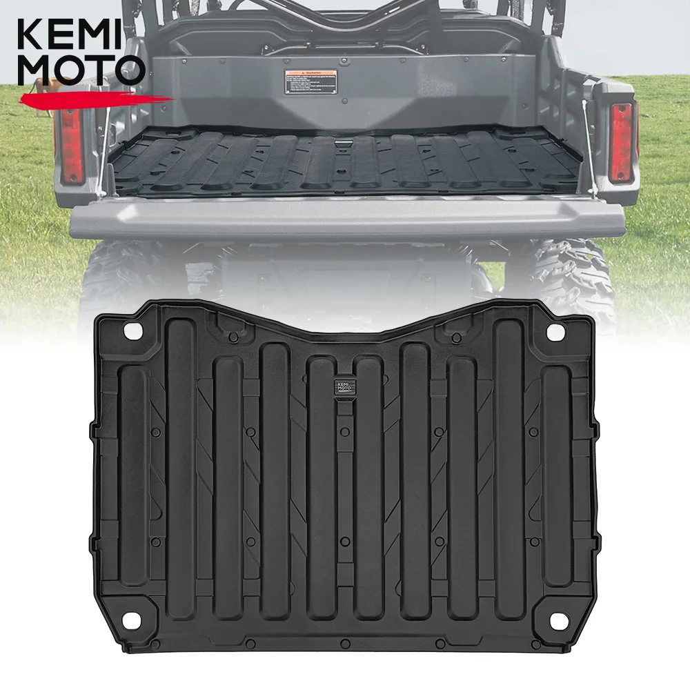 Per Honda Pioneer 1000 & 1000-6 2016-2023 (Non Per 1000-5) Kemimoto Black Bed Mat Liner Tpe Rubber Rear Cargo Box Mat Stainproof