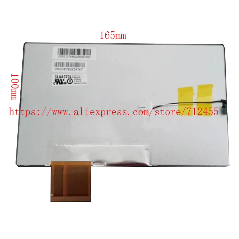 Schermo A 7 Pollici Nuovissimo Dell'Affissione A Cristalli Liquidi Di 165*100Mm 60Pin Per Il Pannello Di Visualizzazione Xdj-1000 Xdj 1000 Xdj1000 Di 