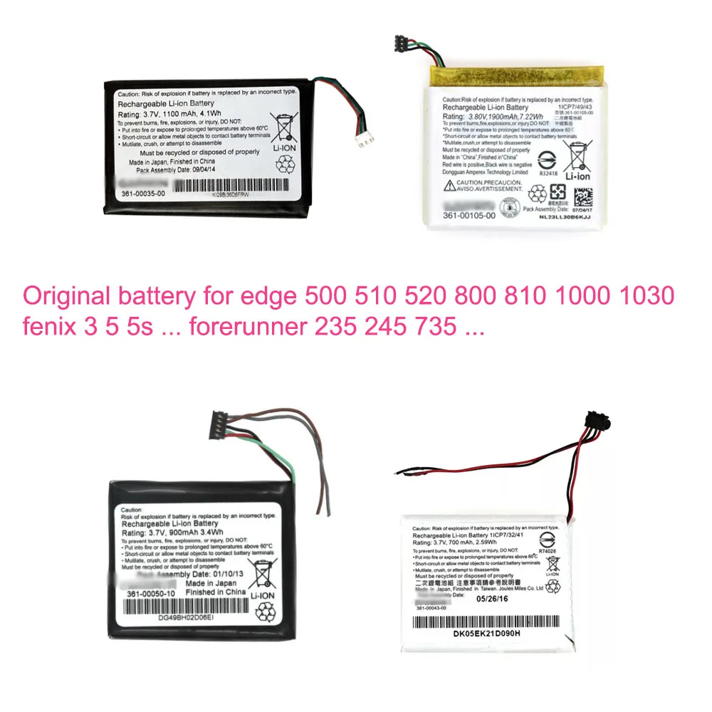 Batteria Al Litio A Durata Della Batteria Per Garmin Edge 500 510 510 800 800 810 1000 Fenix 3 5 5S 5X Pioneer 1030 235 245 Batteria Di Alimentazione