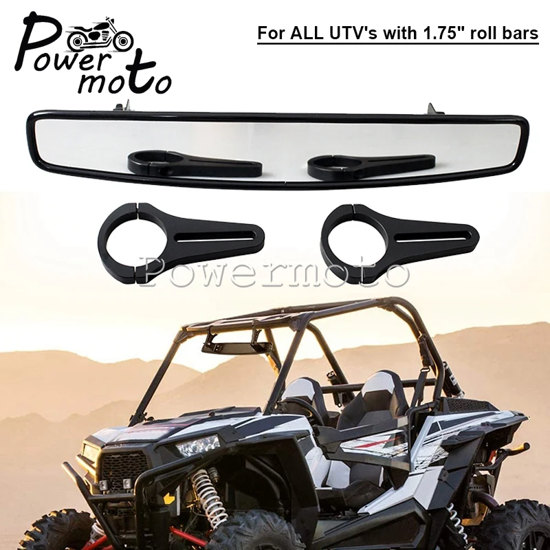 Moto 1.75 "Bar Morsetto Utv Vista Posteriore Central Racing Mirror Per Polaris Rangers Rzr Xp1000 Honda Pioneer 1000 Yamaha Yxz1000R