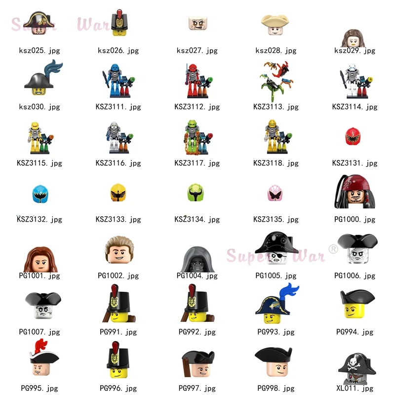 Singoli Pirati Dei Caraibi Jack Sparrow Movie Pirates Figures Accessori Building Blocks Toys Series-087