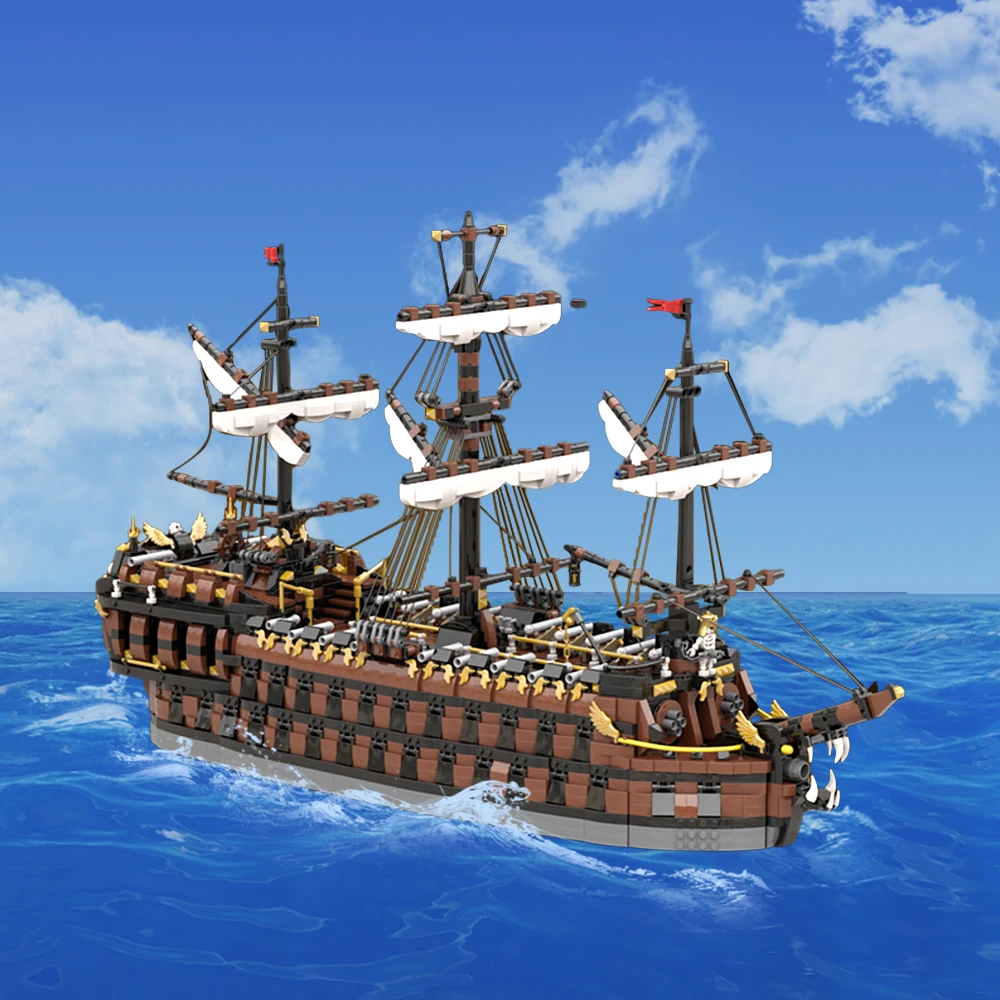 Moc The Phantom Dancer - Ultimate Collector Series Building Block Pirate Ship Collection Series Models Brick Giocattolo Per Bambini Regalo