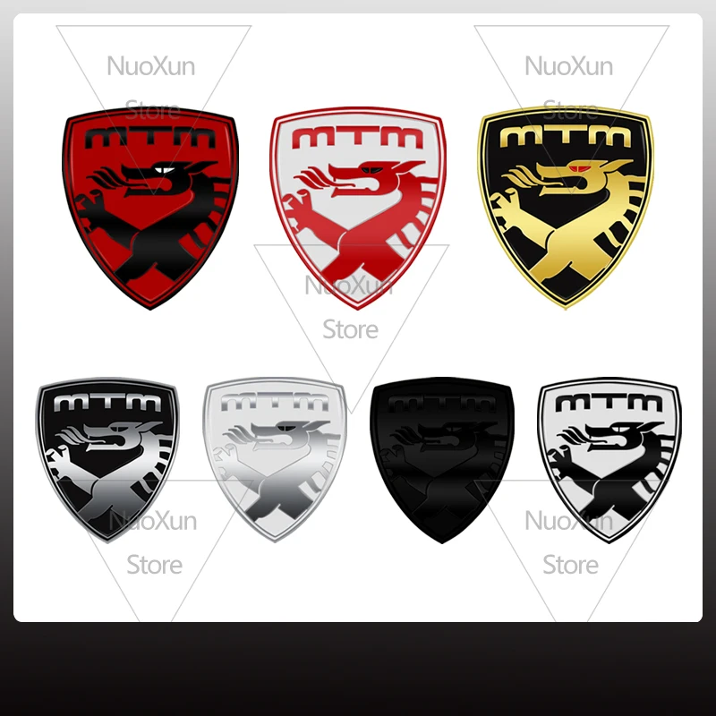 1X Mtm Car Grille Badge Sticker Per A3 A5 A6 Q3 Q5 Q7 A4 A7 Golf Passat Jetta Polo Touareg Logo Metal Trunk Emblem Accessori
