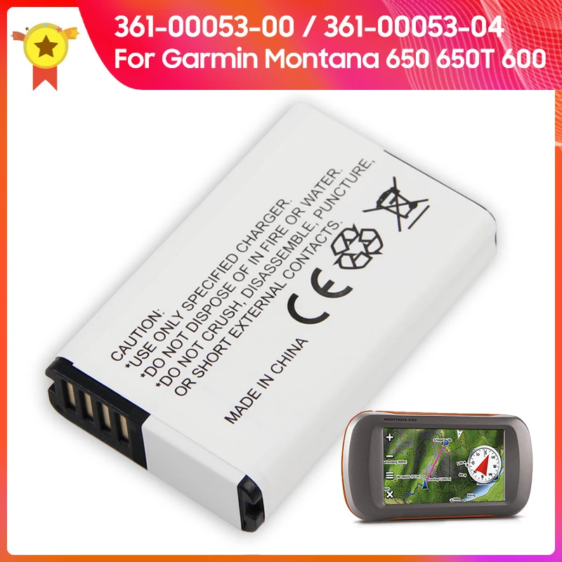 Nuova Batteria Di Ricambio 361-00053-04 361-00053-00 Per Garmin Montana 650 650T 600 680 Virb Gps 3.7V 2000Mah