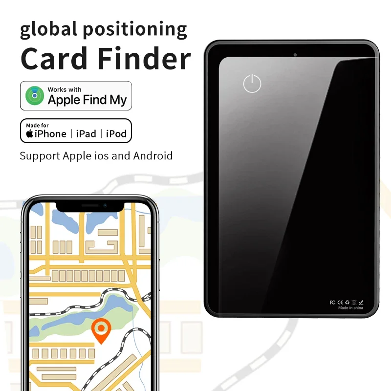 Mfi Certified Card Finder Airtag Wallet Tracker Finder Nfc Trova My Tag Air Tag Tracker Locator Finder Per Iphone Ipad Android