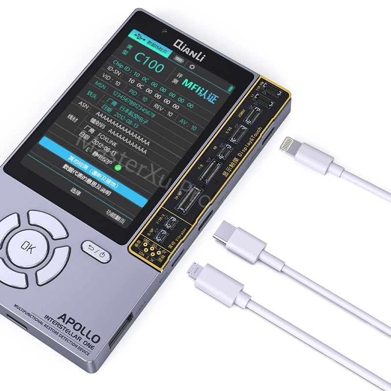 Qianli Apollo Battery Board Tag On Flex Programmer Display 6 In 1 Riparazione Di Aggiornamento Multifunzione Per Iphone 7 8X11 12 Mini Pro