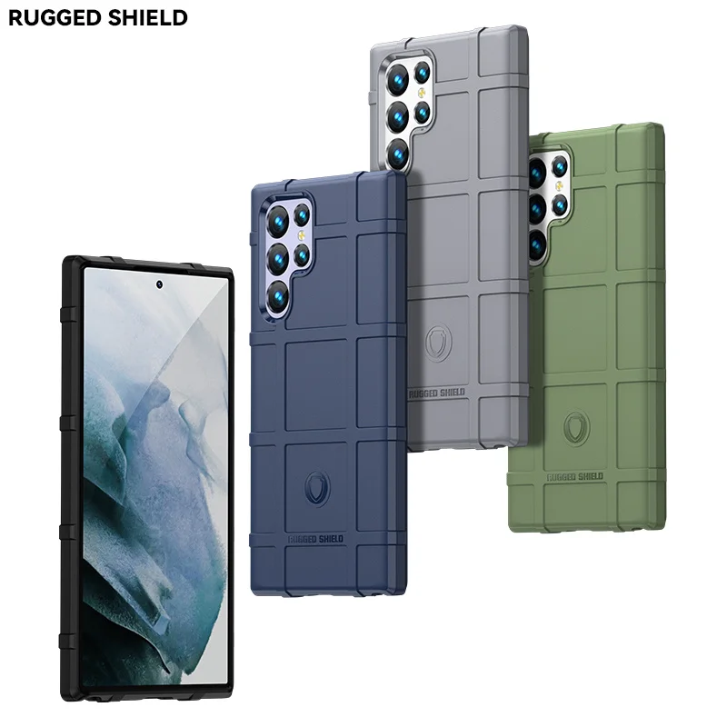 Per Samsung Galaxy S23 S 23 Ultra S23Ultra S23 S 23 Plus Custodia Spessa Gomma Morbida Armatura Ruvida Tactical Reinforcted Capa