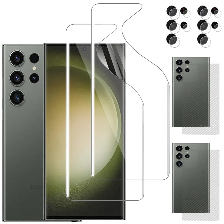 Untuk Samsung S23 Ultra Aksesoris Galaxy S23 Ultra Pelindung Layar Sansung S22 Ultra Kamera Samsung Galaxy S23 Ultra Plus Film Hidrogel Samsungs23 Ult