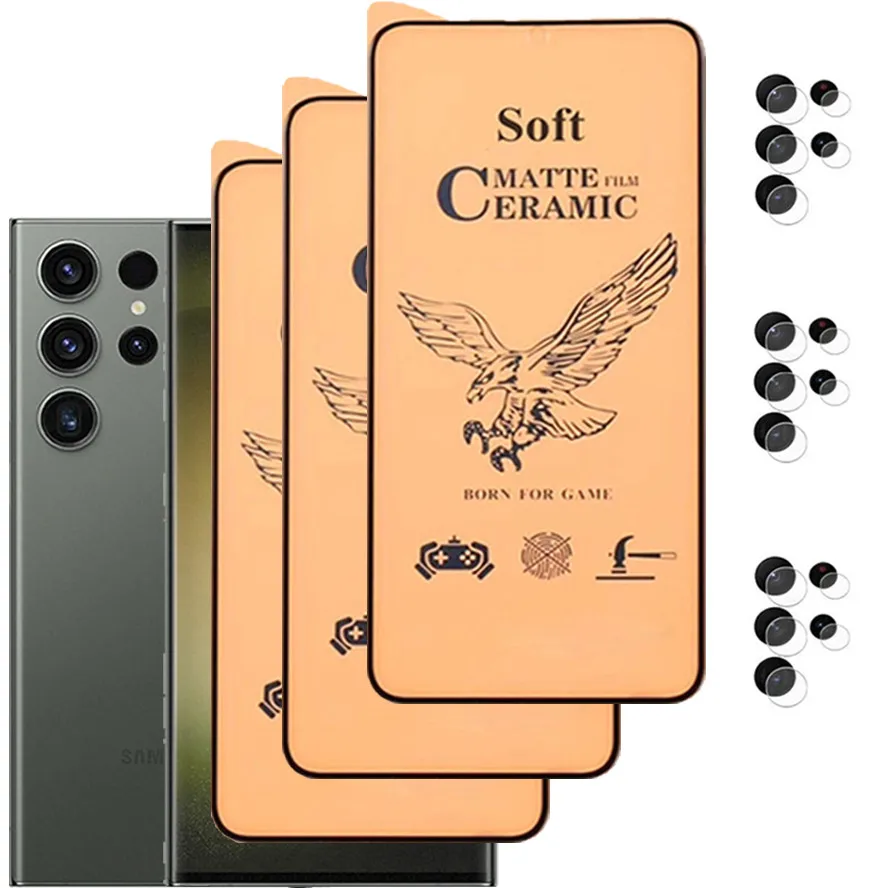 Pellicola Opaca Galaxy S23 Ultra Pellicola In Ceramica Per Samsung Galaxy S23 Ultra Protezione Per Fotocamera Samsung S 23 Ultra Plus Glass Pellicola 