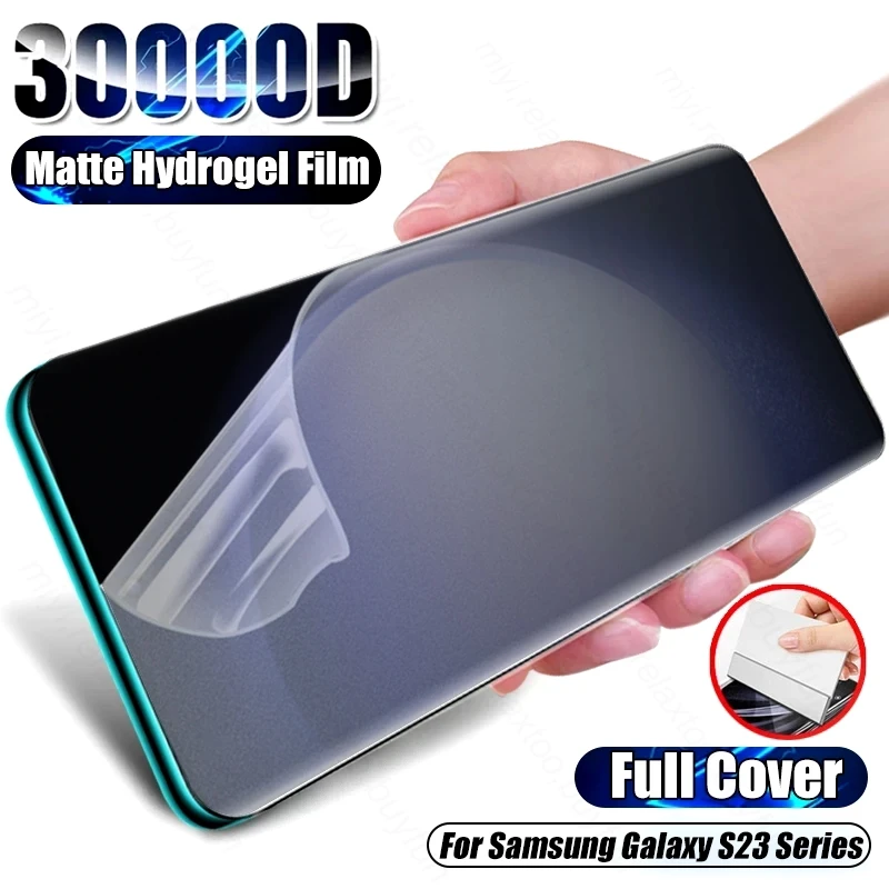 Pellicola Idrogel Opaca Da 1-3 Pezzi Per Samsung Galaxy S23 Ultra S 23 Plus S23Ultra S23 + S 23 Plus 23 + 23 Pellicole Morbide Proteggi Schermo Ultra