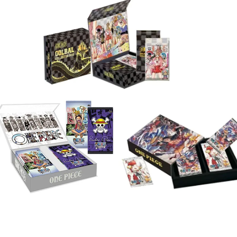 One Piece Global Collector Box Cards Booster Puzzle Red Rare Anime Table Playing Game Board Cards